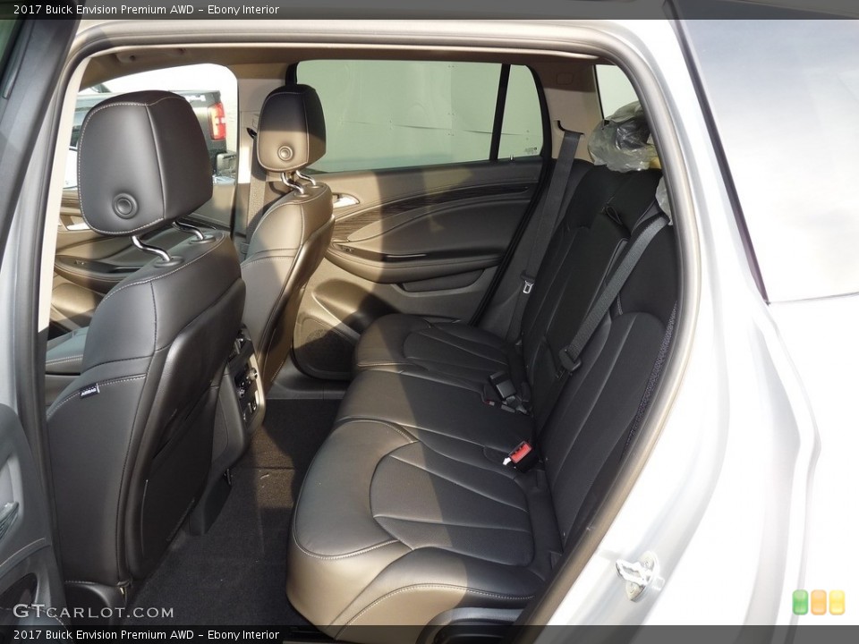 Ebony Interior Rear Seat for the 2017 Buick Envision Premium AWD #116760547