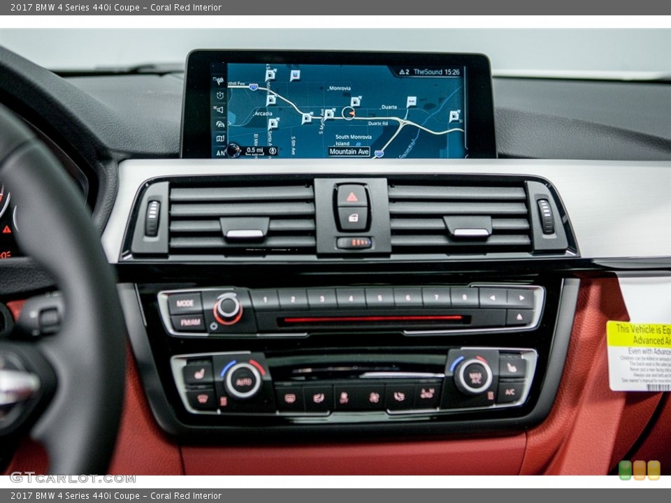 Coral Red Interior Controls for the 2017 BMW 4 Series 440i Coupe #116761537