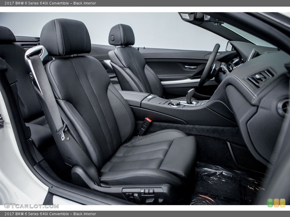 Black Interior Photo for the 2017 BMW 6 Series 640i Convertible #116761771