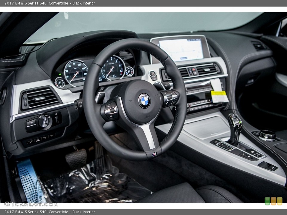 Black Interior Dashboard for the 2017 BMW 6 Series 640i Convertible #116761867