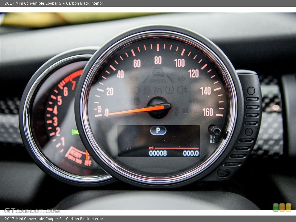 Carbon Black Interior Gauges for the 2017 Mini Convertible Cooper S #116762542