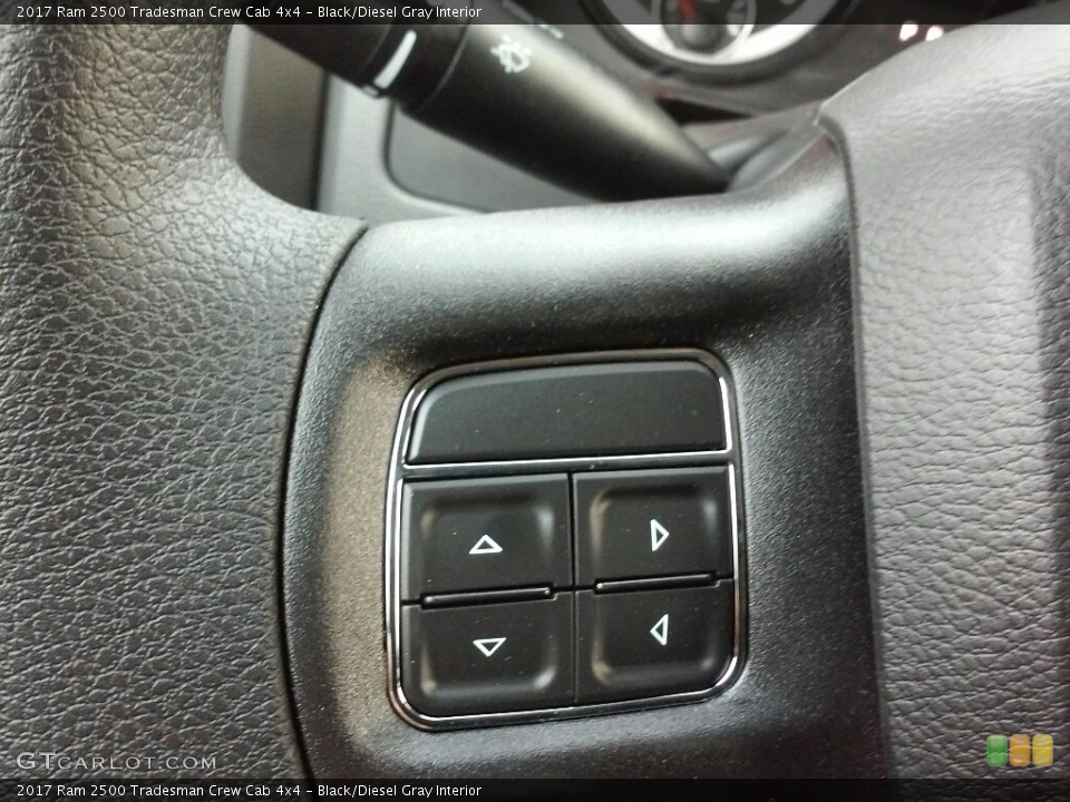 Black/Diesel Gray Interior Controls for the 2017 Ram 2500 Tradesman Crew Cab 4x4 #116762731