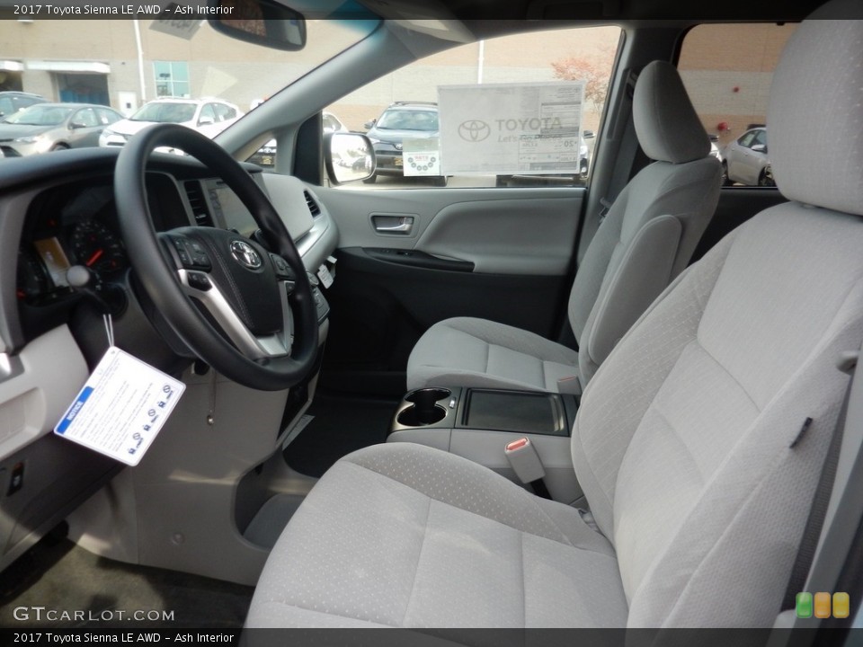 Ash Interior Front Seat for the 2017 Toyota Sienna LE AWD #116764603