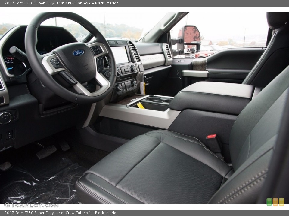 Black Interior Photo for the 2017 Ford F250 Super Duty Lariat Crew Cab 4x4 #116765542