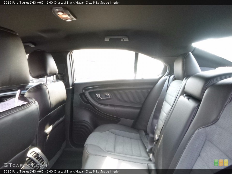 SHO Charcoal Black/Mayan Gray Miko Suede Interior Rear Seat for the 2016 Ford Taurus SHO AWD #116766955