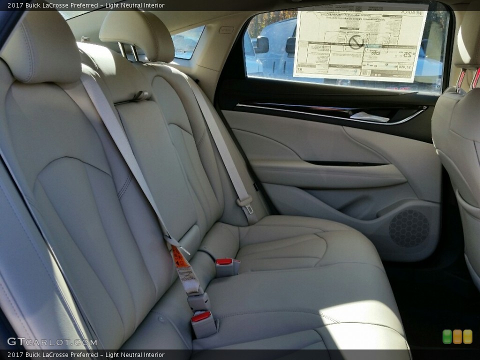 Light Neutral Interior Rear Seat for the 2017 Buick LaCrosse Preferred #116769496