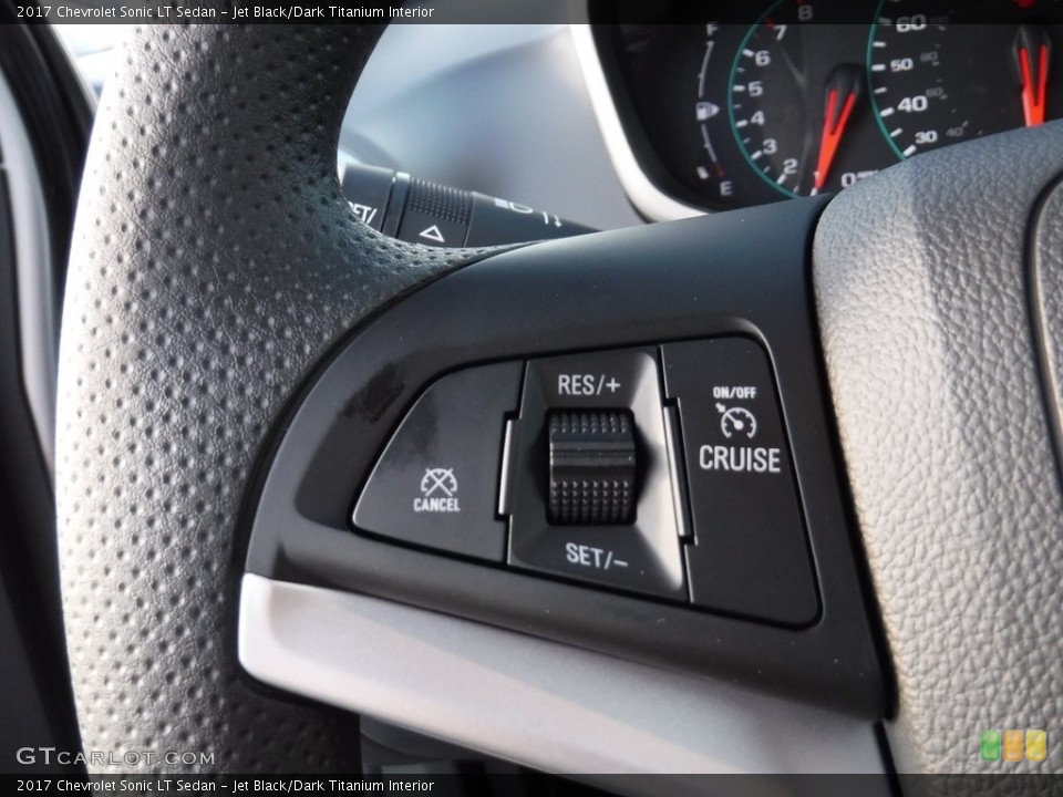 Jet Black/Dark Titanium Interior Controls for the 2017 Chevrolet Sonic LT Sedan #116770674