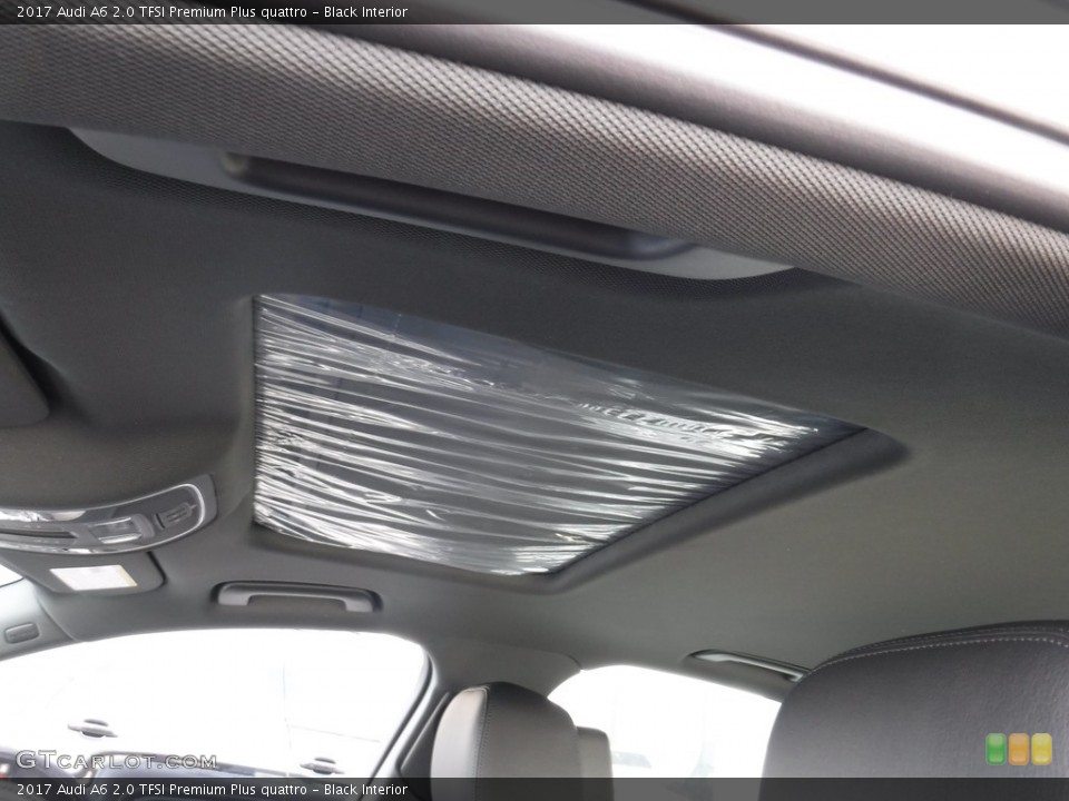 Black Interior Sunroof for the 2017 Audi A6 2.0 TFSI Premium Plus quattro #116771926