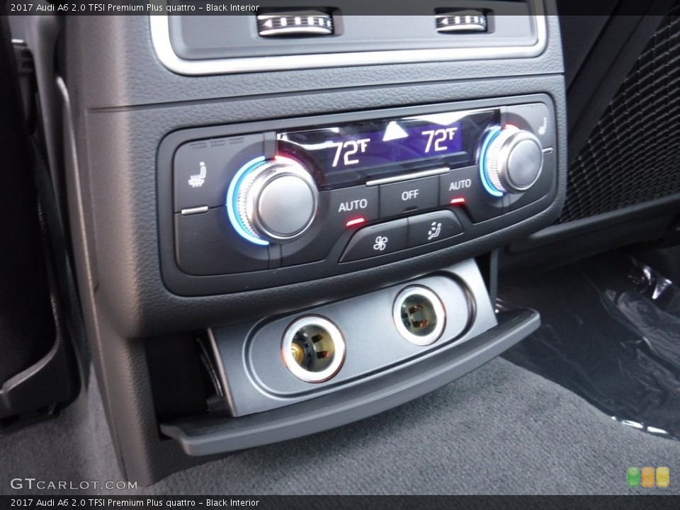 Black Interior Controls for the 2017 Audi A6 2.0 TFSI Premium Plus quattro #116772280