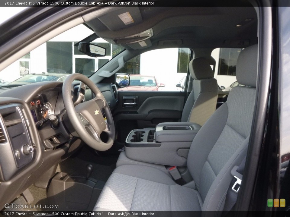 Dark Ash/Jet Black Interior Photo for the 2017 Chevrolet Silverado 1500 Custom Double Cab 4x4 #116778601