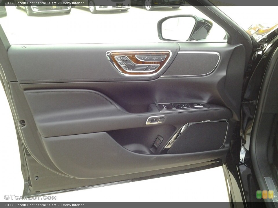 Ebony Interior Door Panel for the 2017 Lincoln Continental Select #116783014