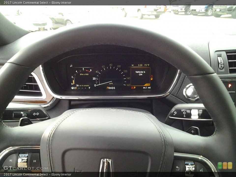 Ebony Interior Controls for the 2017 Lincoln Continental Select #116783023