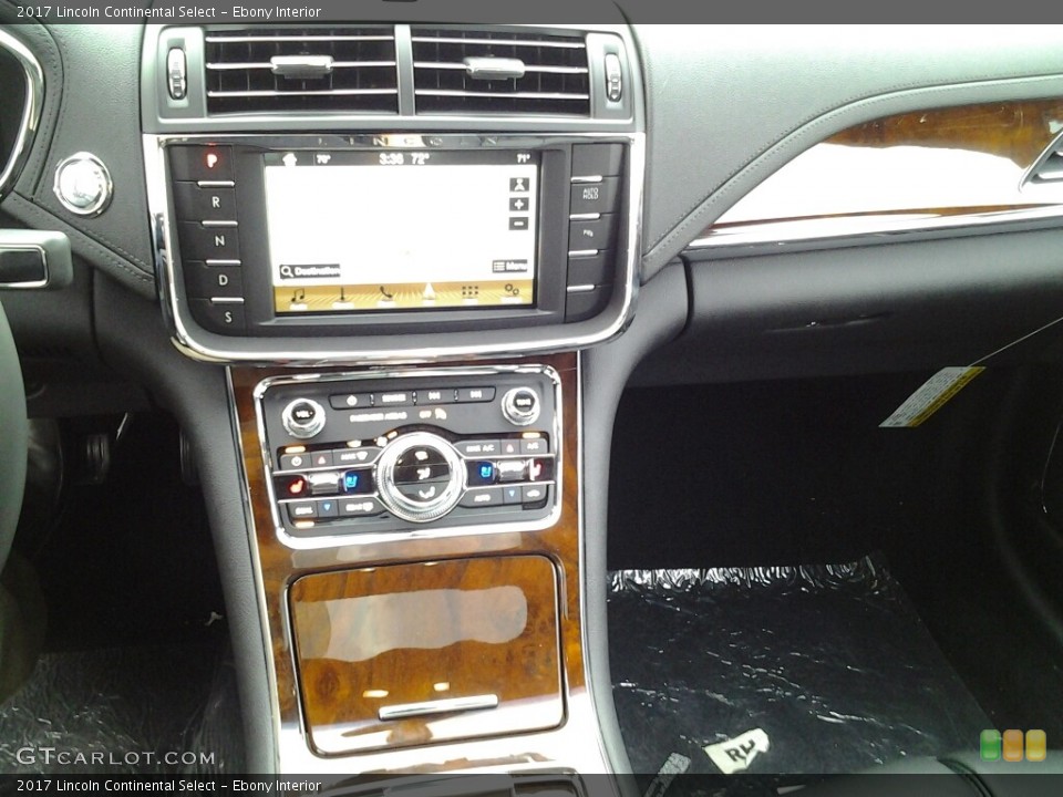 Ebony Interior Controls for the 2017 Lincoln Continental Select #116783041
