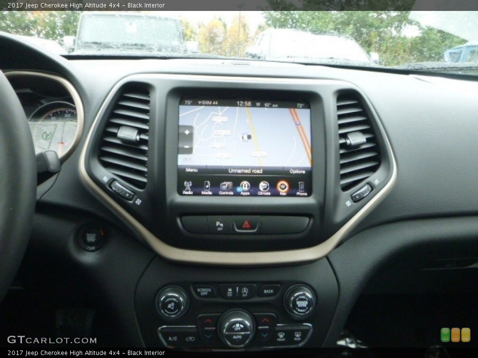 Black Interior Navigation for the 2017 Jeep Cherokee High Altitude 4x4 #116784504