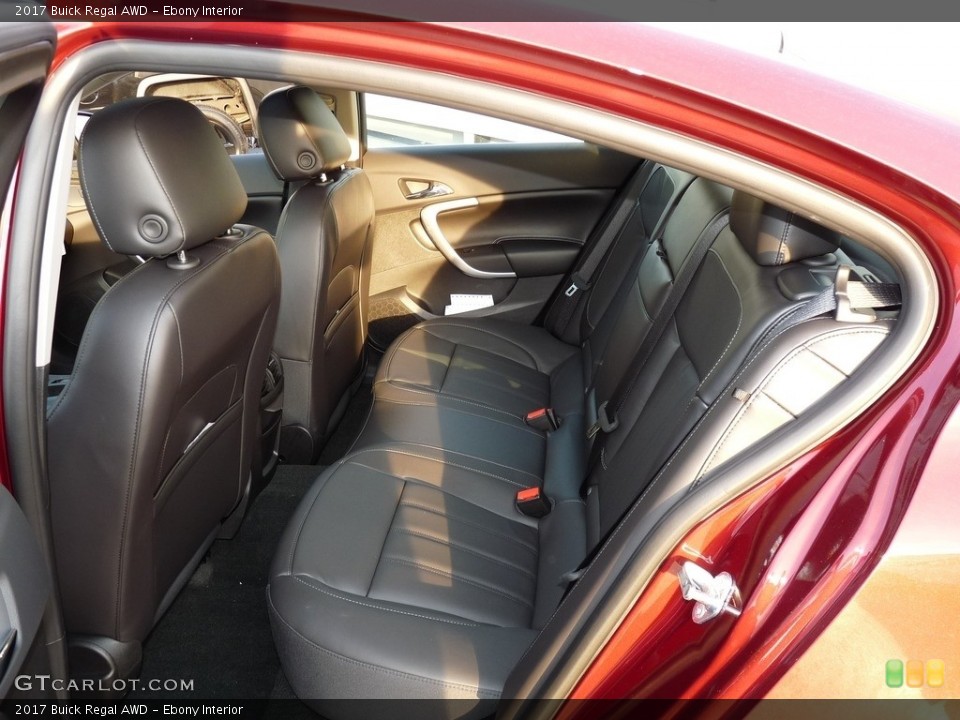 Ebony Interior Rear Seat for the 2017 Buick Regal AWD #116786727