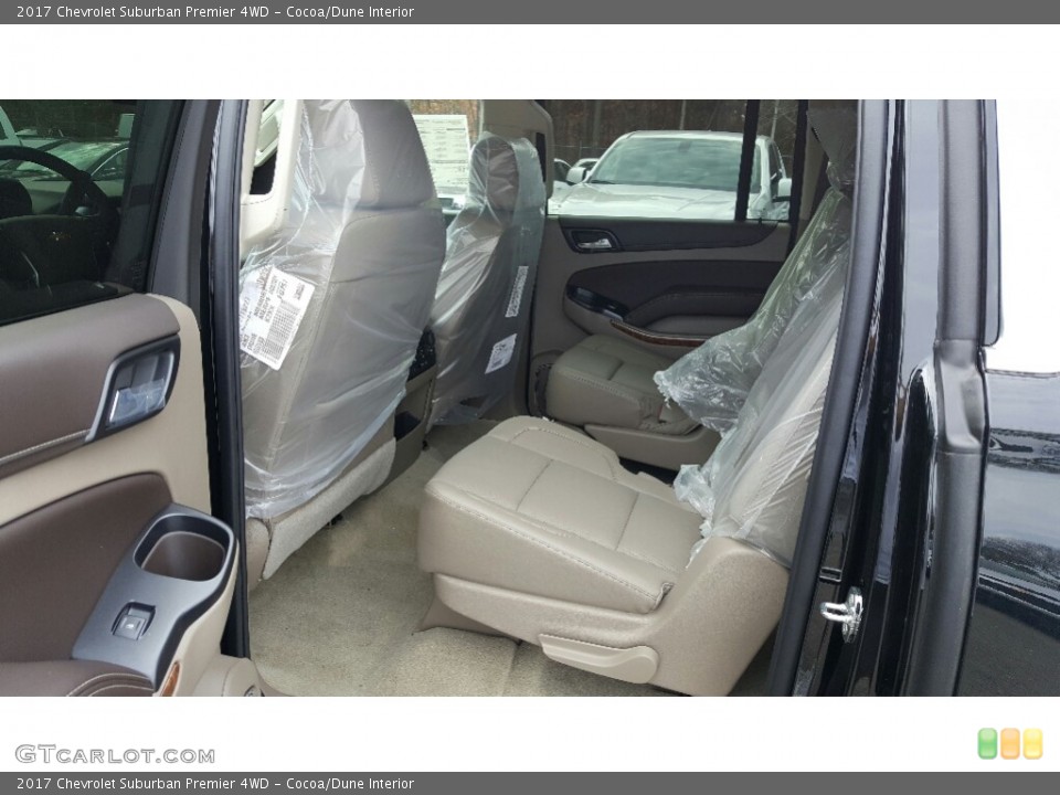 Cocoa/Dune Interior Rear Seat for the 2017 Chevrolet Suburban Premier 4WD #116787513