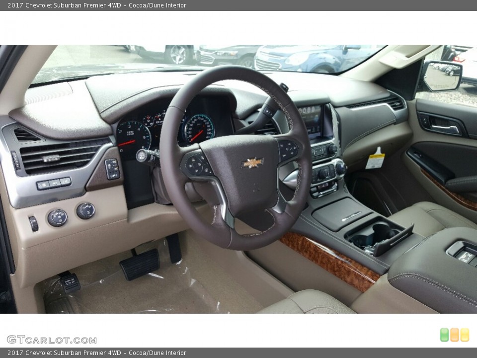Cocoa/Dune Interior Dashboard for the 2017 Chevrolet Suburban Premier 4WD #116787539