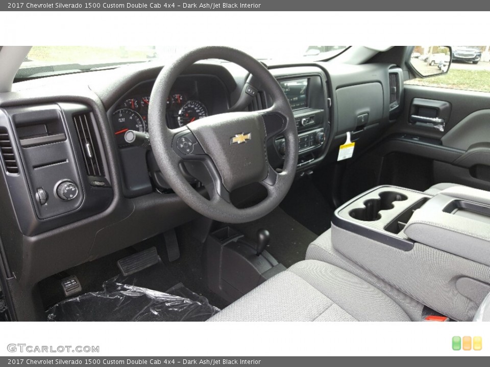 Dark Ash/Jet Black Interior Photo for the 2017 Chevrolet Silverado 1500 Custom Double Cab 4x4 #116788146