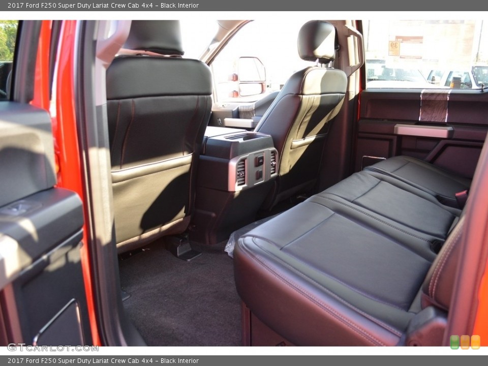 Black Interior Rear Seat for the 2017 Ford F250 Super Duty Lariat Crew Cab 4x4 #116791515