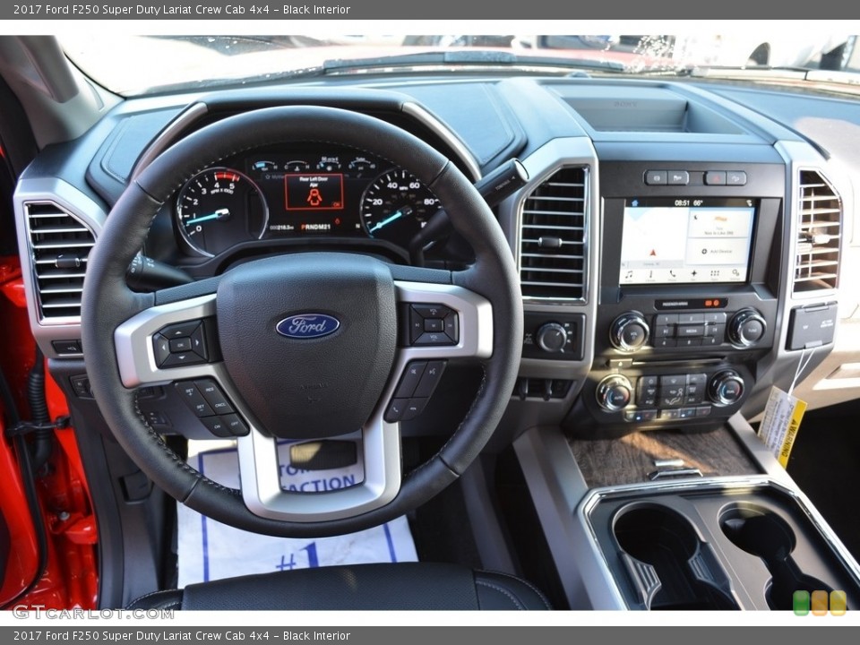 Black Interior Dashboard for the 2017 Ford F250 Super Duty Lariat Crew Cab 4x4 #116791596