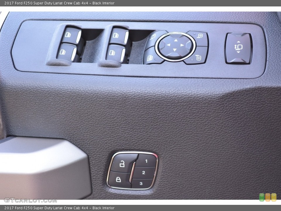 Black Interior Controls for the 2017 Ford F250 Super Duty Lariat Crew Cab 4x4 #116791770
