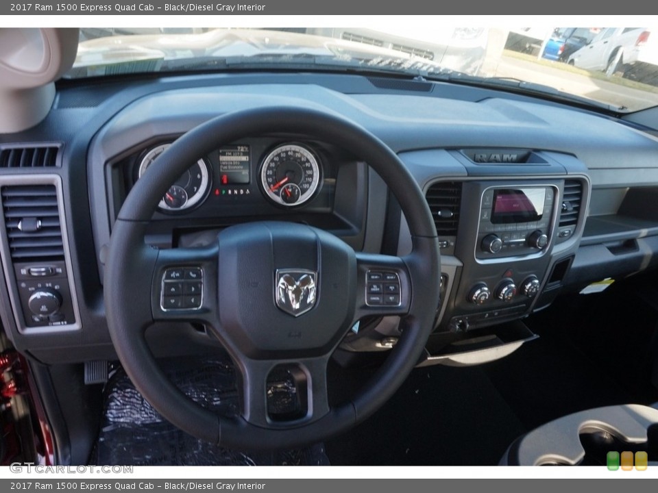 Black/Diesel Gray Interior Dashboard for the 2017 Ram 1500 Express Quad Cab #116792817