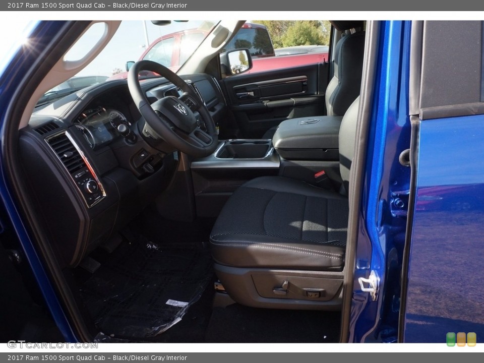 Black/Diesel Gray Interior Photo for the 2017 Ram 1500 Sport Quad Cab #116793711
