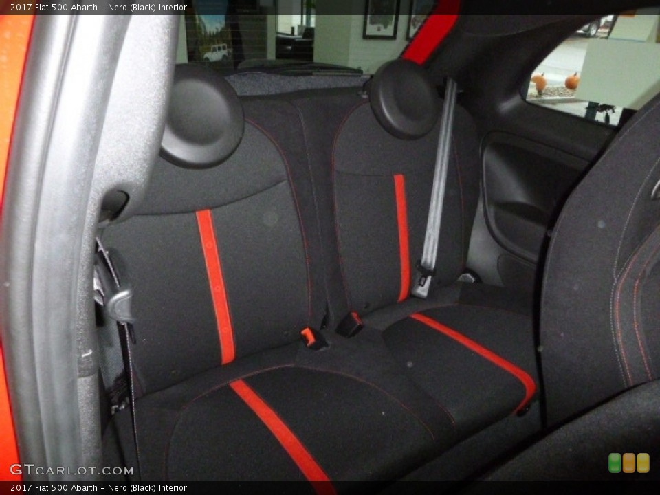 Nero (Black) Interior Rear Seat for the 2017 Fiat 500 Abarth #116800896