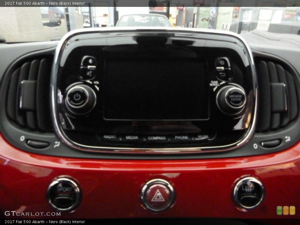 Nero (Black) Interior Controls for the 2017 Fiat 500 Abarth #116801016