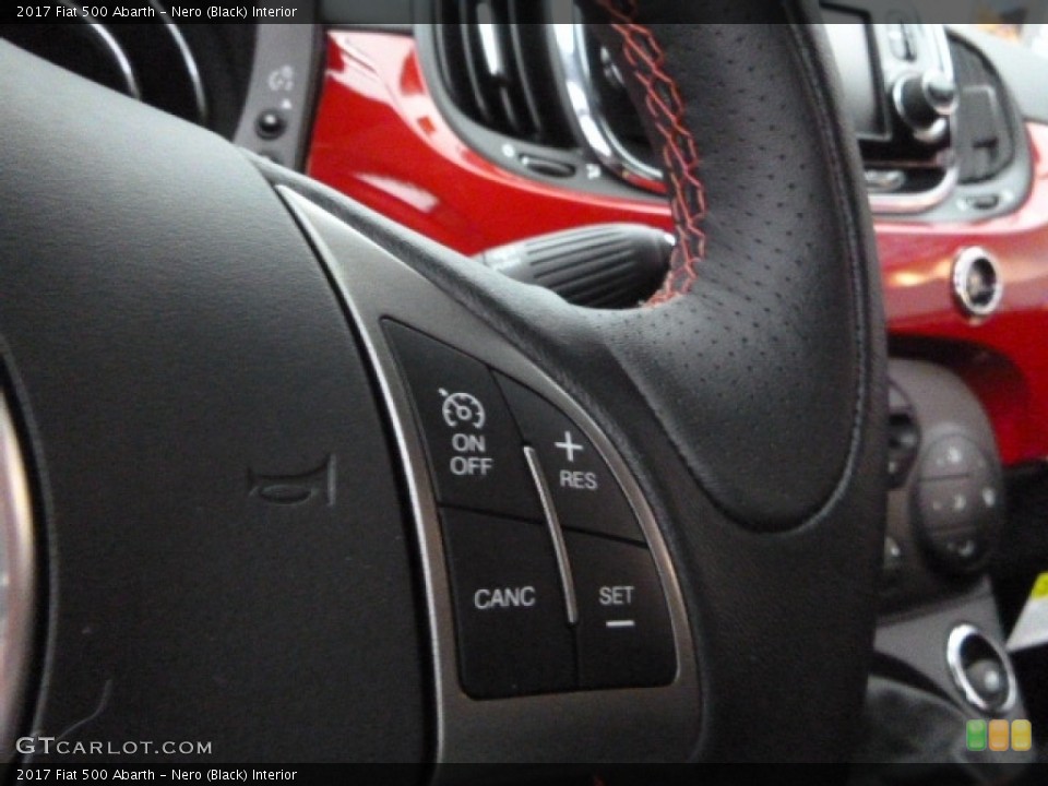 Nero (Black) Interior Controls for the 2017 Fiat 500 Abarth #116801046