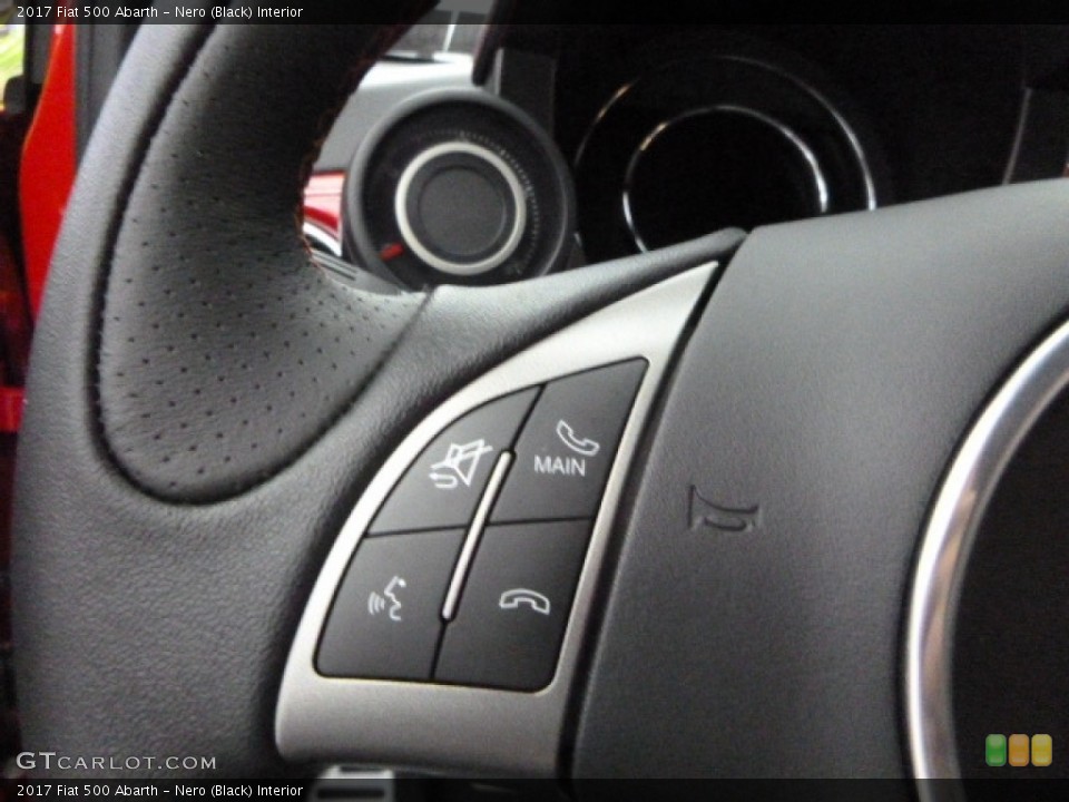 Nero (Black) Interior Controls for the 2017 Fiat 500 Abarth #116801061