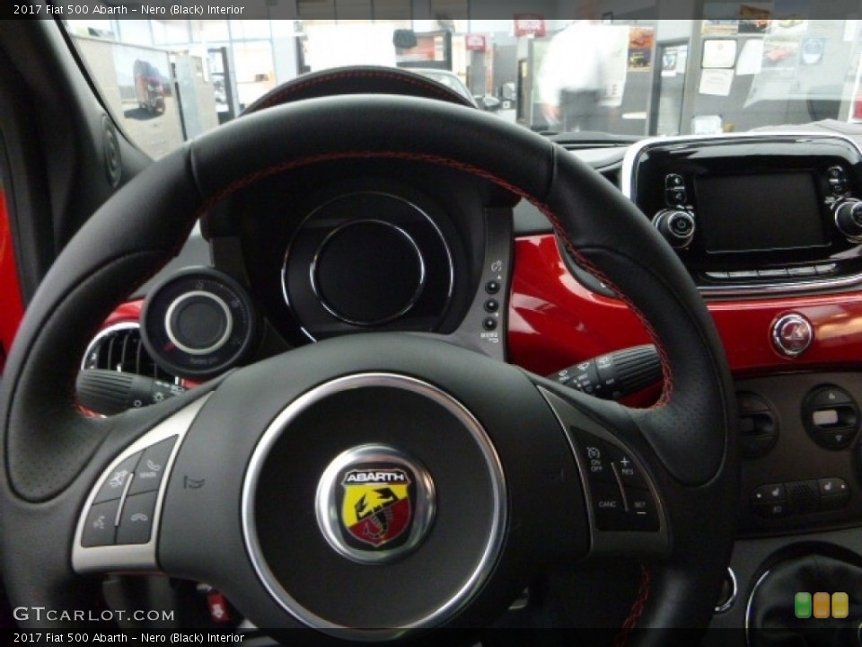 Nero (Black) Interior Steering Wheel for the 2017 Fiat 500 Abarth #116801106