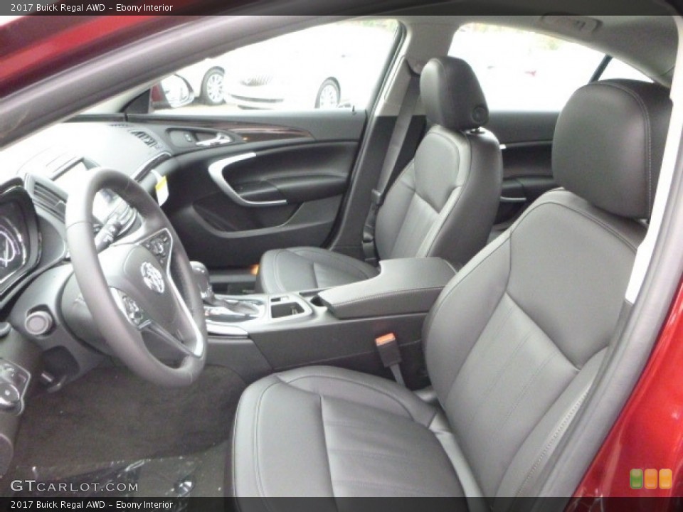 Ebony Interior Front Seat for the 2017 Buick Regal AWD #116802810