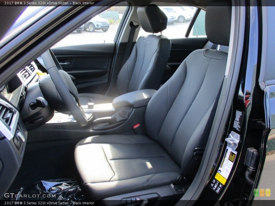 Black Interior Front Seat for the 2017 BMW 3 Series 320i xDrive Sedan #116807288
