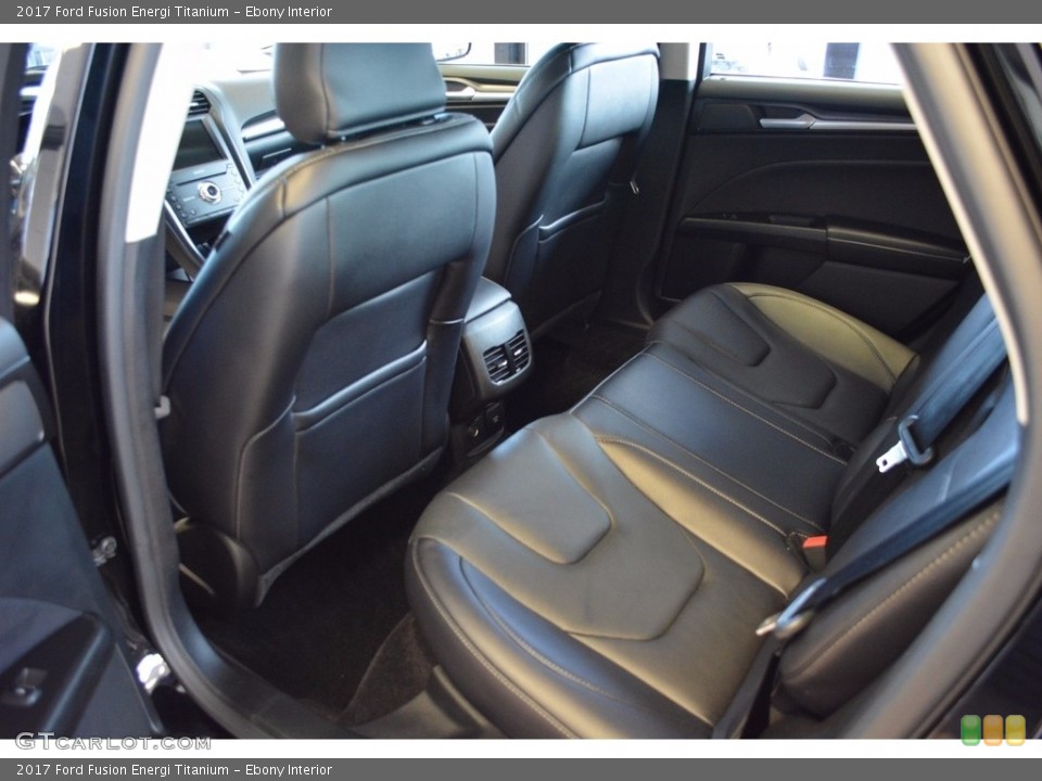 Ebony Interior Rear Seat for the 2017 Ford Fusion Energi Titanium #116810907