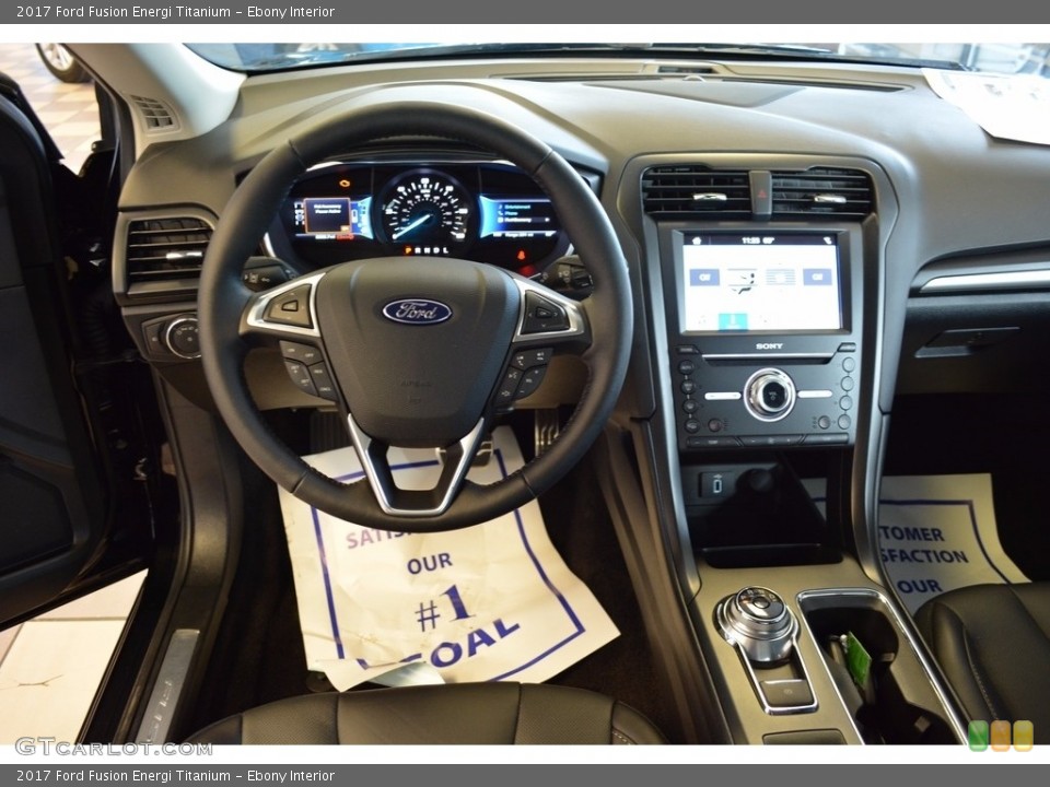 Ebony Interior Dashboard for the 2017 Ford Fusion Energi Titanium #116810967