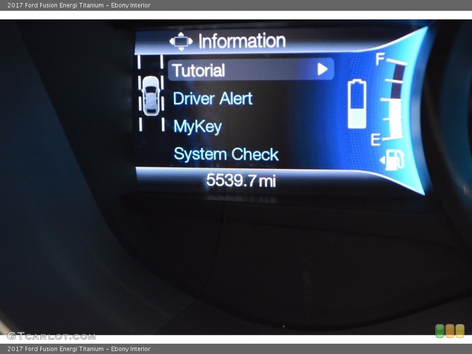Ebony Interior Controls for the 2017 Ford Fusion Energi Titanium #116811159