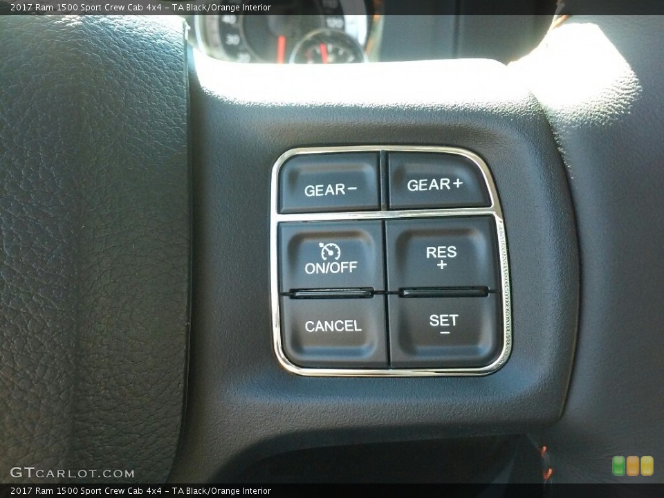 TA Black/Orange Interior Controls for the 2017 Ram 1500 Sport Crew Cab 4x4 #116820174