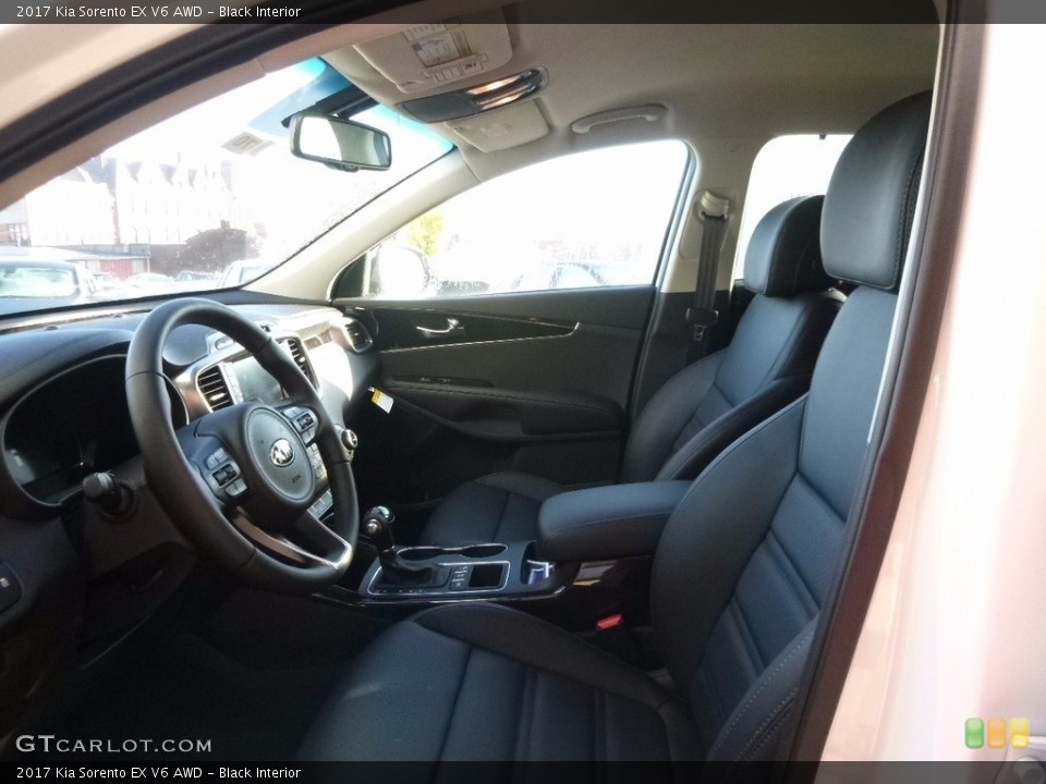 Black Interior Photo for the 2017 Kia Sorento EX V6 AWD #116820684