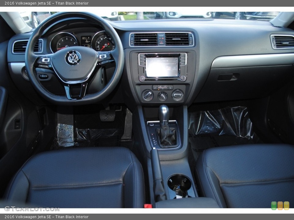 Titan Black Interior Dashboard for the 2016 Volkswagen Jetta SE #116820747