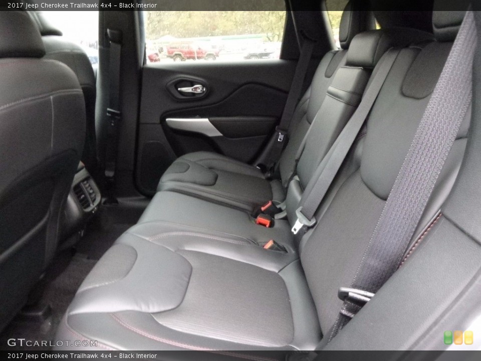 Black Interior Rear Seat for the 2017 Jeep Cherokee Trailhawk 4x4 #116825236