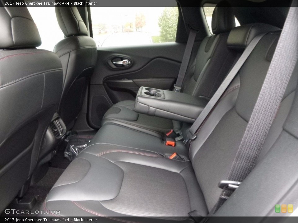 Black Interior Rear Seat for the 2017 Jeep Cherokee Trailhawk 4x4 #116826186