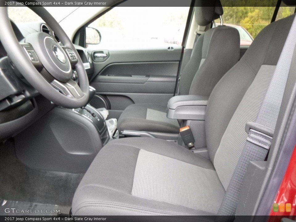 Dark Slate Gray Interior Front Seat for the 2017 Jeep Compass Sport 4x4 #116828330