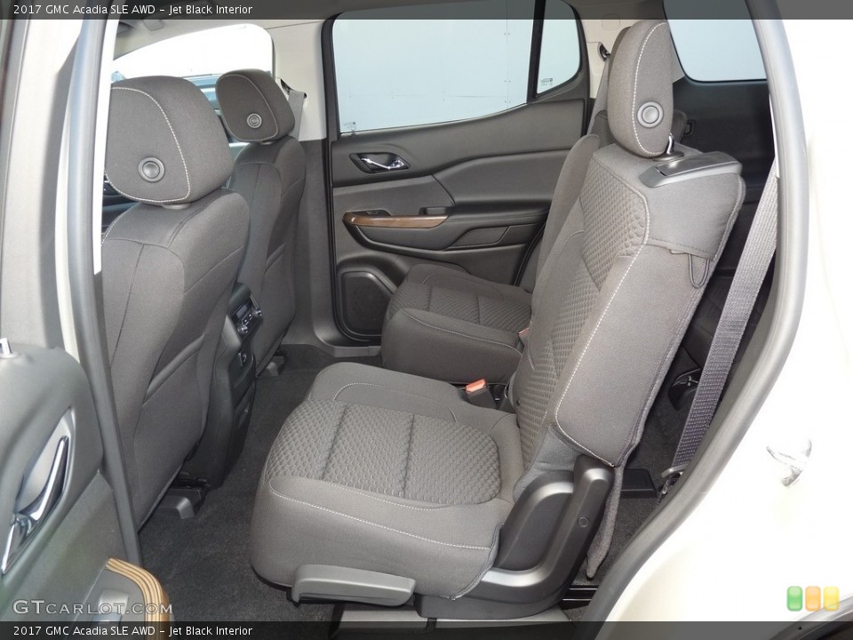 Jet Black Interior Rear Seat for the 2017 GMC Acadia SLE AWD #116828388