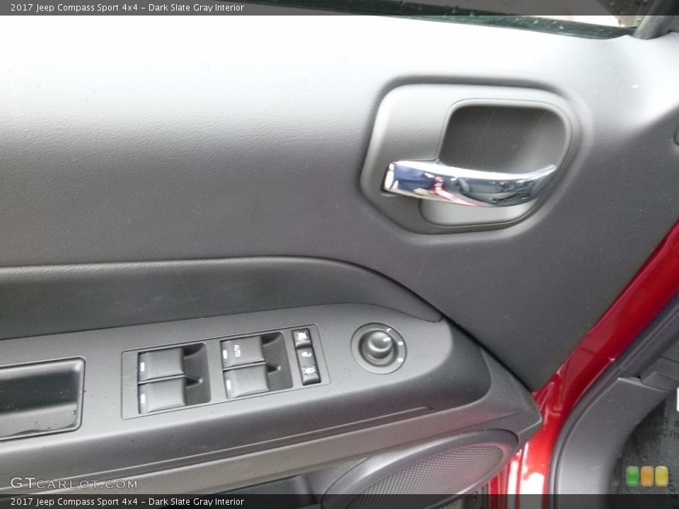 Dark Slate Gray Interior Controls for the 2017 Jeep Compass Sport 4x4 #116828394