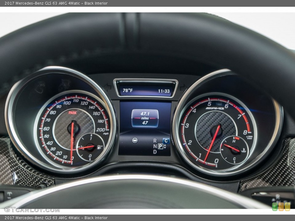 Black Interior Gauges for the 2017 Mercedes-Benz GLS 63 AMG 4Matic #116829555