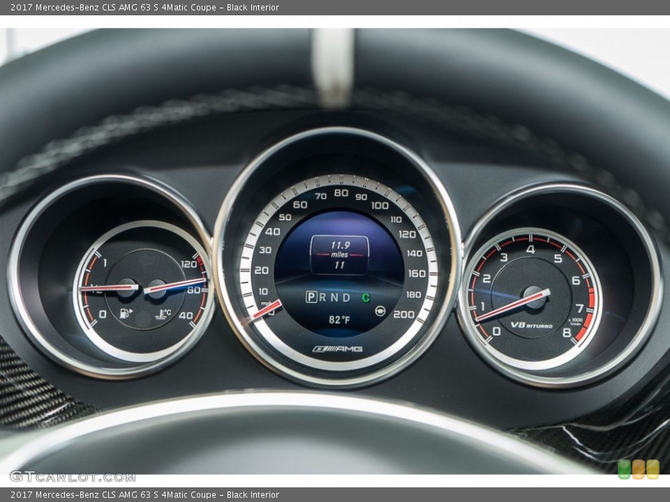 Black Interior Gauges for the 2017 Mercedes-Benz CLS AMG 63 S 4Matic Coupe #116829783