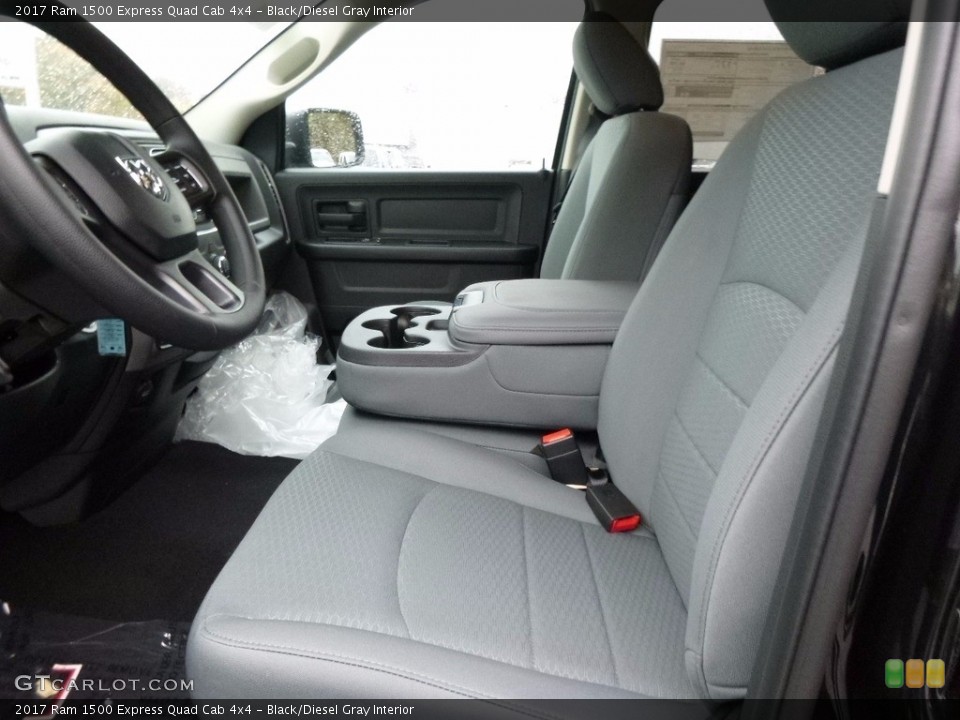 Black/Diesel Gray Interior Photo for the 2017 Ram 1500 Express Quad Cab 4x4 #116830035