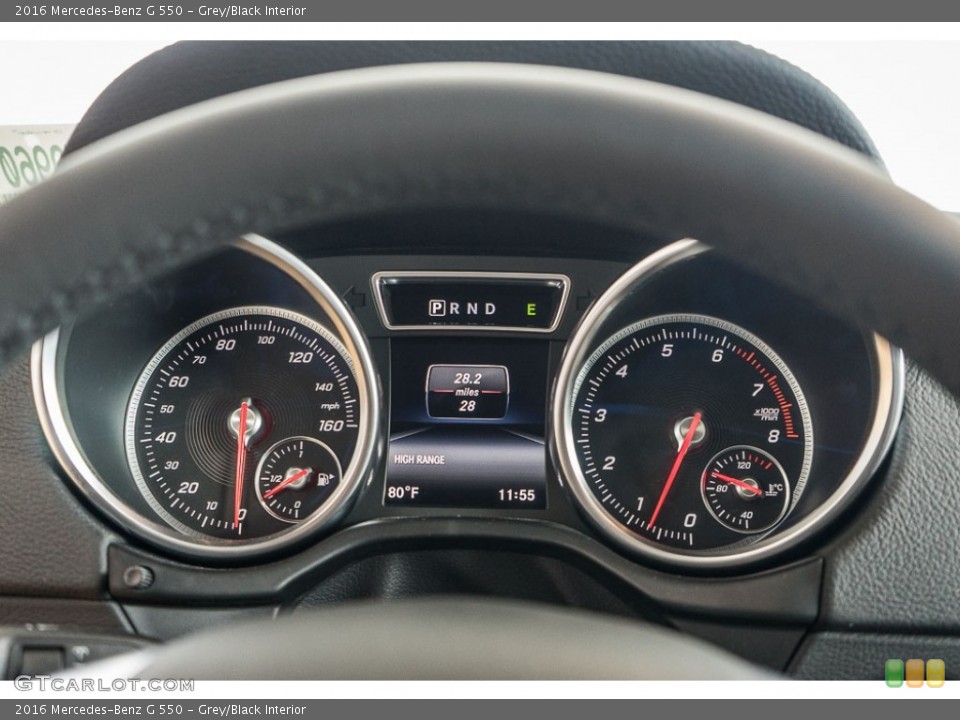 Grey/Black Interior Gauges for the 2016 Mercedes-Benz G 550 #116830422