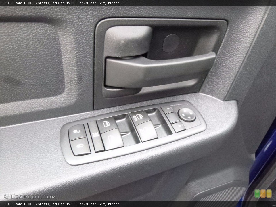 Black/Diesel Gray Interior Controls for the 2017 Ram 1500 Express Quad Cab 4x4 #116830428